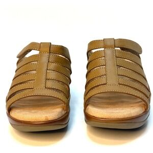 White Mountain Women's Valencia Slip-on Clog Sandal Natural Burn Smooth 8M NWT
